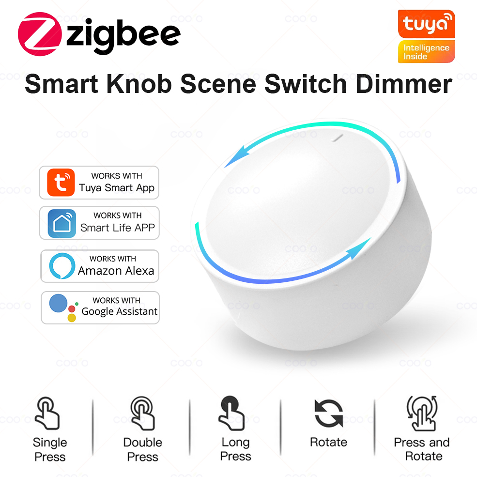 Zigbee smart rotary knob scene switch dimmer