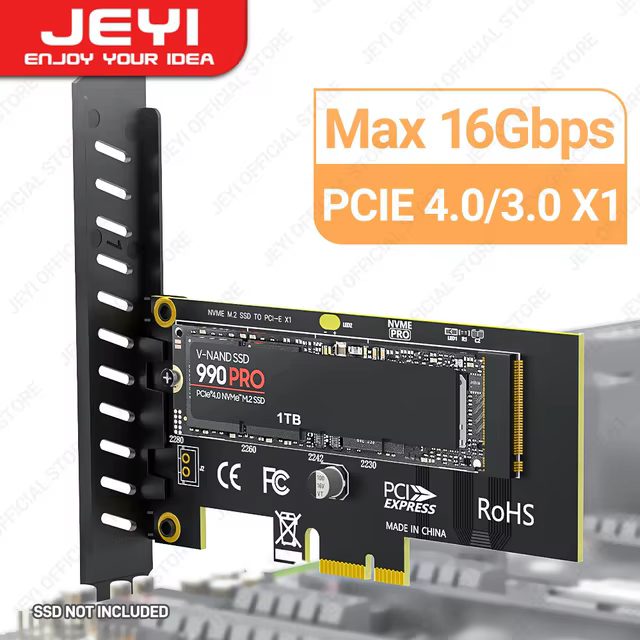 M.2 NVME SSD to PCIE X1 Adapter Card